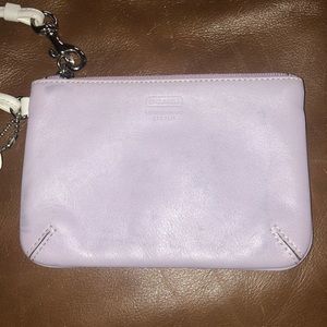 Lavender coach wristlet